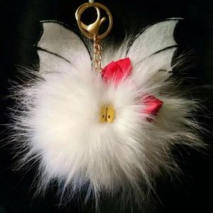 NWOT Fuzzy Monster Keychain